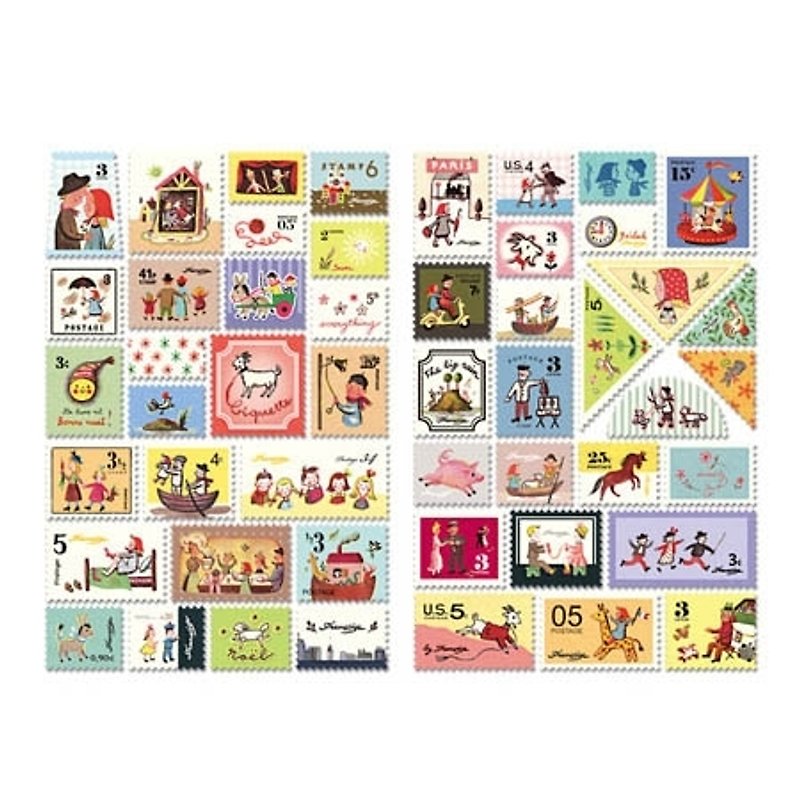 7321 Design- mini stamp sticker set V3-Francoise, 7321-01941 - Stickers - Paper Multicolor
