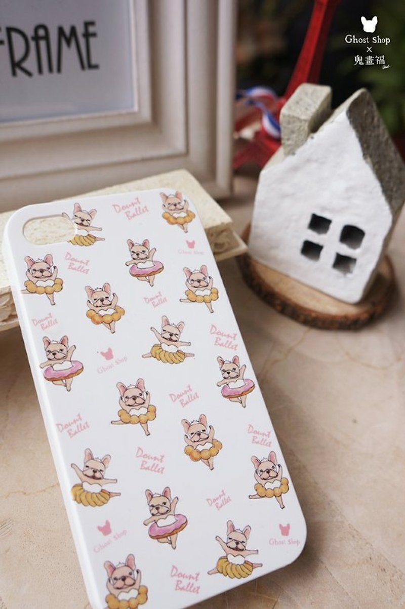 (Sold out) iPhone i5 / 5s phone shell - donuts ballet method bucket (white) - Phone Cases - Other Materials White