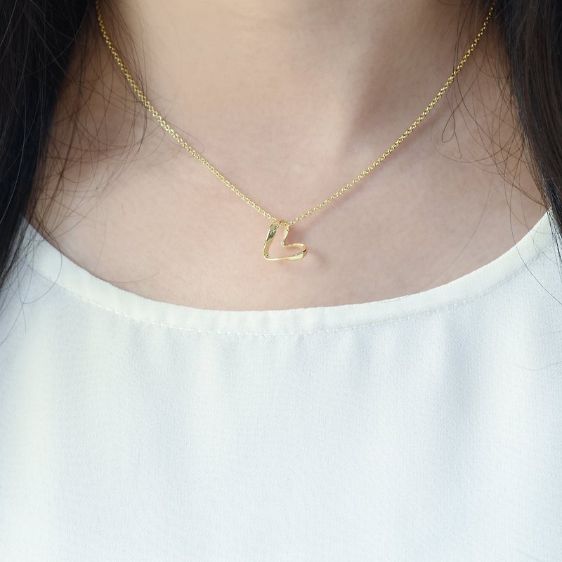 Endless Love (k gold plated necklace) - Cpercent handmade jewelry - Necklaces - Copper & Brass Gold