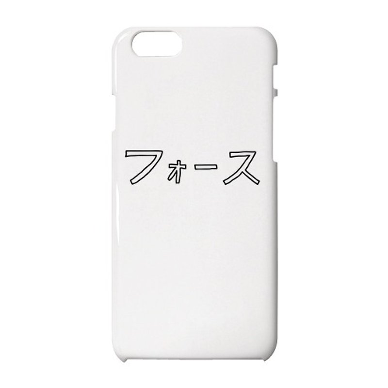 フォース iPhone case - スマホケース - プラスチック ホワイト