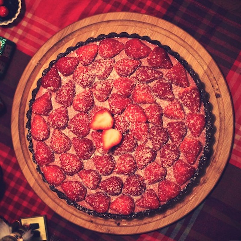 冬の果實分享派 8吋 - 蛋糕/甜點 - 新鮮食材 紅色