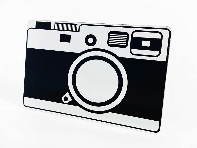 Mirror Card_Camera - อุปกรณ์แต่งหน้า/กระจก/หวี - สแตนเลส สีเงิน