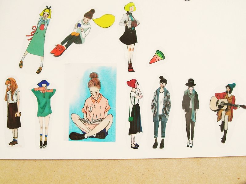 少女心 嬌滴系列 透明貼紙{貳號款} - Stickers - Paper Multicolor