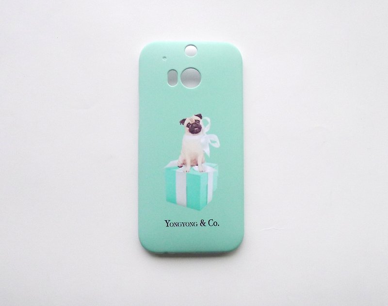 [ YONG ] Pug & Tiffany Smart Phone Cases for HTC M8 / One X / Desire600 / Sony Z Series / Asus - Phone Cases - Plastic Multicolor