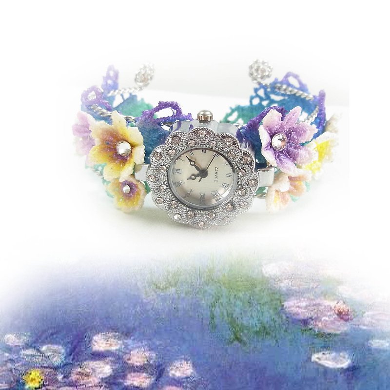 Monet Garden version bracelet watch - Bracelets - Other Materials Multicolor