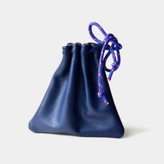 [Poseidon beam mouth tips] Cowhide storage bag leather beam pocket can put earphones, sundries, sunglasses, mobile power, charging cable gifts