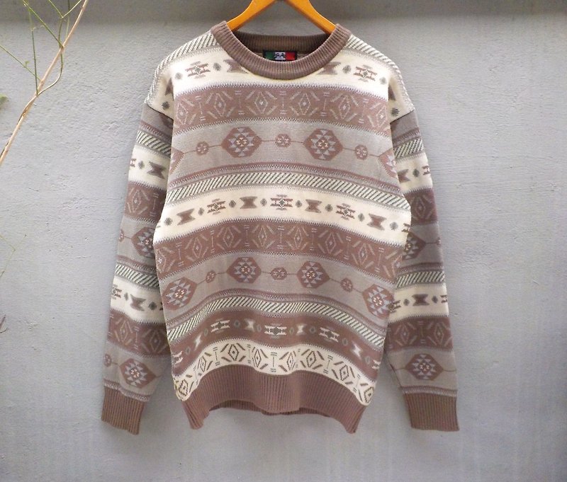 FOAK vintage Brenntano national totem sweater - Men's Sweaters - Other Materials Brown