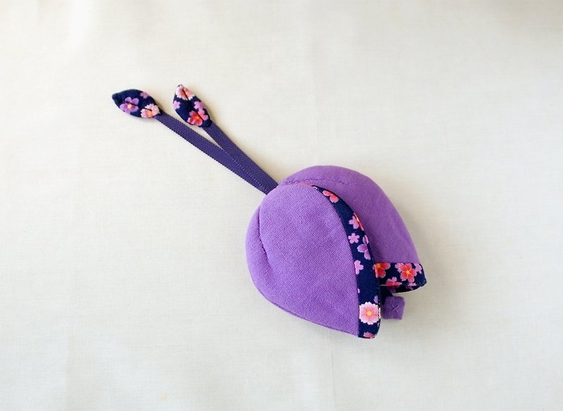 :: Princess Neko 貓公主 :: 　立體小花鑰匙包～文藝系列 //　妖精的智慧 - 鑰匙圈/鎖匙扣 - 其他材質 紫色