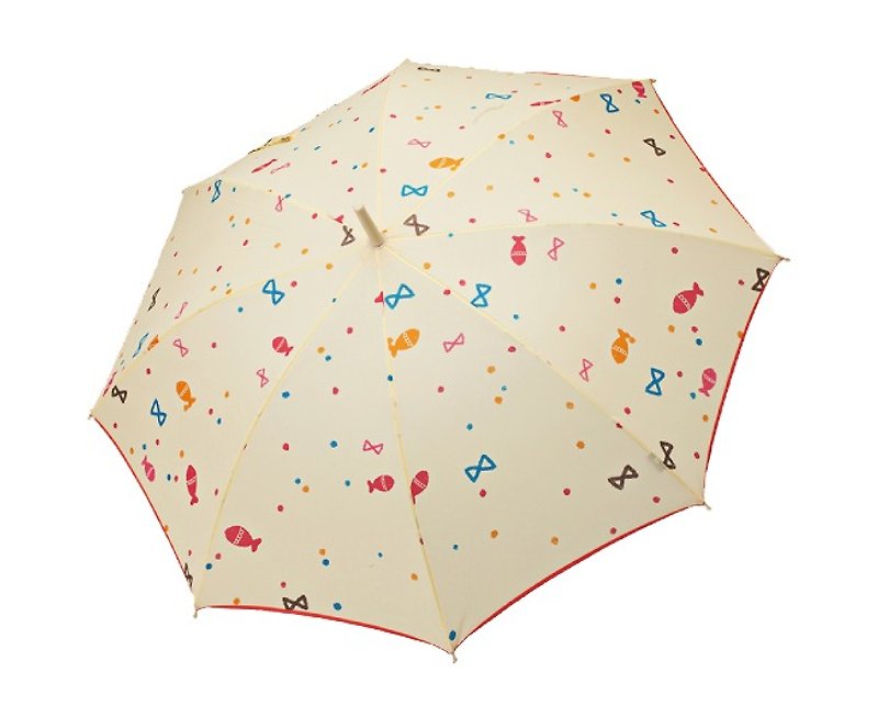 <Puputraga> Childlike illustration children umbrella / swimming fish / anti-uv - Umbrellas & Rain Gear - Waterproof Material Gold