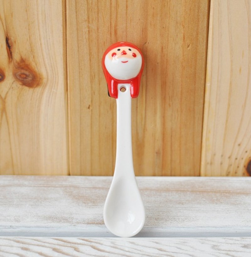 [Japan Decole] limited edition Christmas Santa Claus Christmas tablespoons ★ - Cutlery & Flatware - Other Materials Red