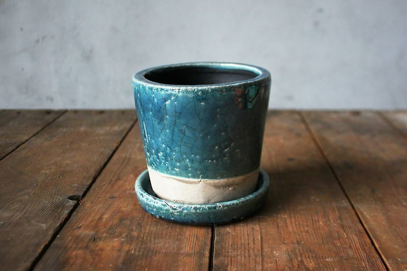 Dulton pottery glaze pots _ Starlight blue midnight blue - เซรามิก - วัสดุอื่นๆ สีน้ำเงิน