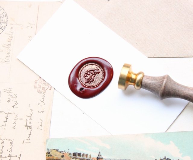 Sealing Wax Stamp Set w/a wax- Cosmos - Shop REWENTUNG Stamps & Stamp Pads  - Pinkoi