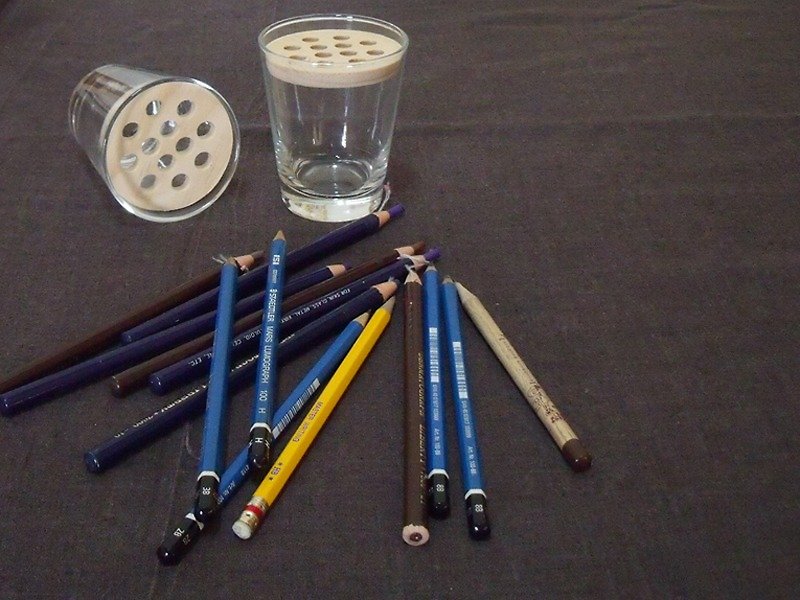 實木 蓮藕造型 鉛筆 臘筆 收納 筆筒 生日禮物 攪拌棒座哇 - 居家收納/收納盒/收納用品 - 玻璃 白色