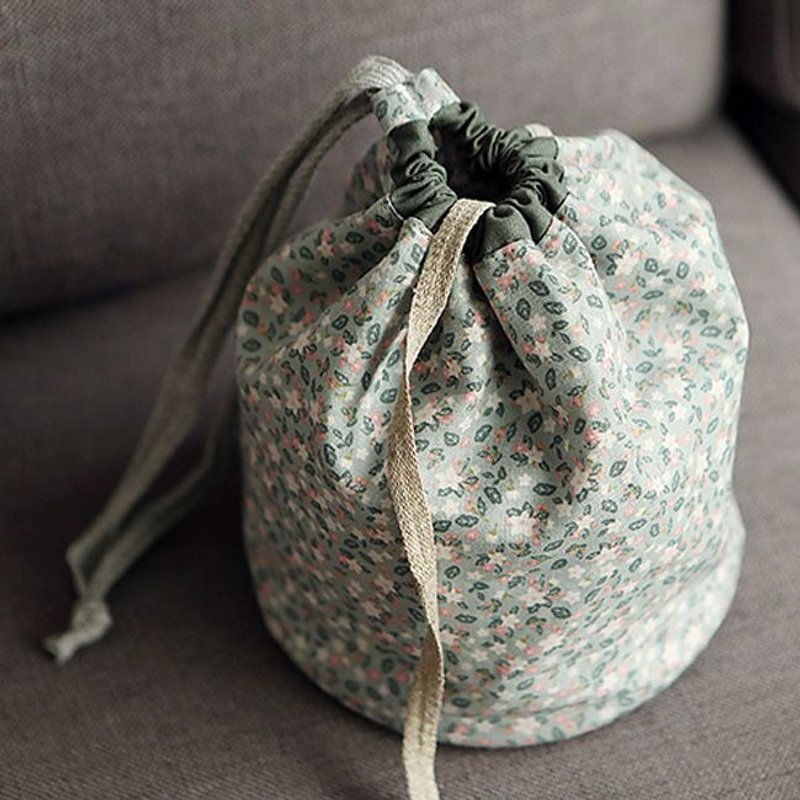 Dailylike- dumplings cotton pouch -03 apple blossom, E2D22947 - Handbags & Totes - Cotton & Hemp Green