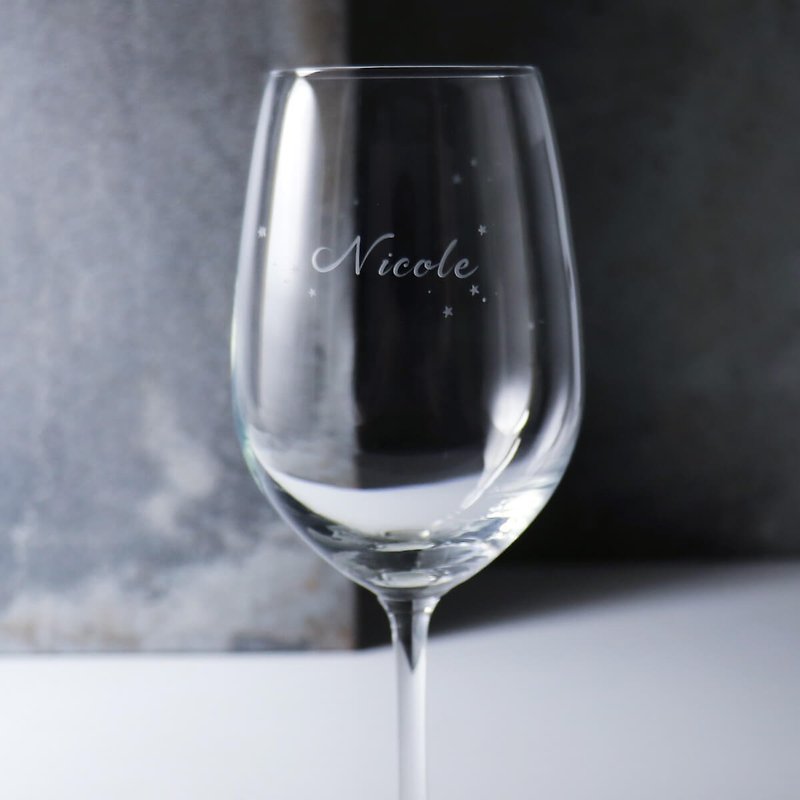425cc [Star Cup] Wishing Lucky Star Red Wine Cup Customized Starry Gift - Bar Glasses & Drinkware - Glass Gray