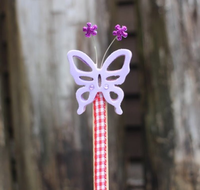 Hand-made double-sided bookmark butterfly (1 Group 2) - Other - Pigment 