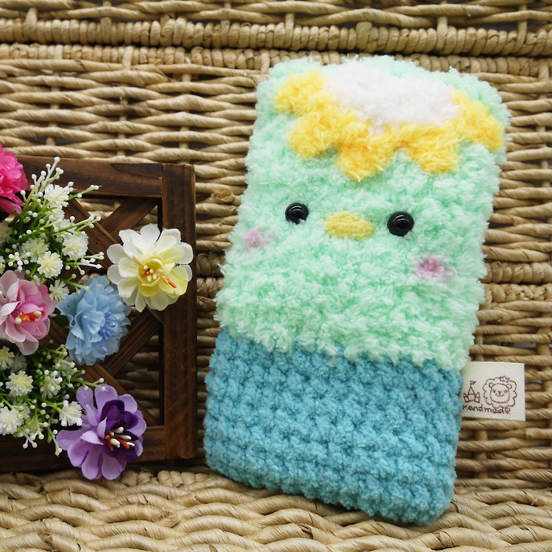 Kappa-wool woven mobile phone bag mobile phone bag iphone Samsung Xiaomi - Phone Cases - Other Materials Green