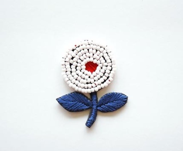 hand embroidered brooches