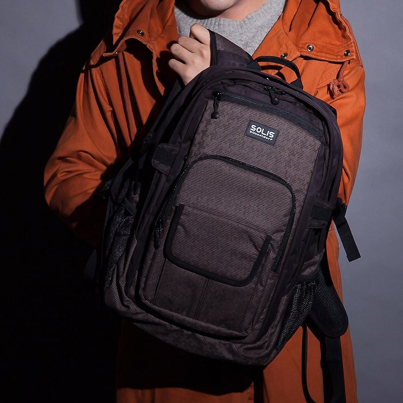 SOLIS Houndtooth Series │15'' Advanced Laptop Backpack - กระเป๋าแล็ปท็อป - วัสดุอื่นๆ หลากหลายสี