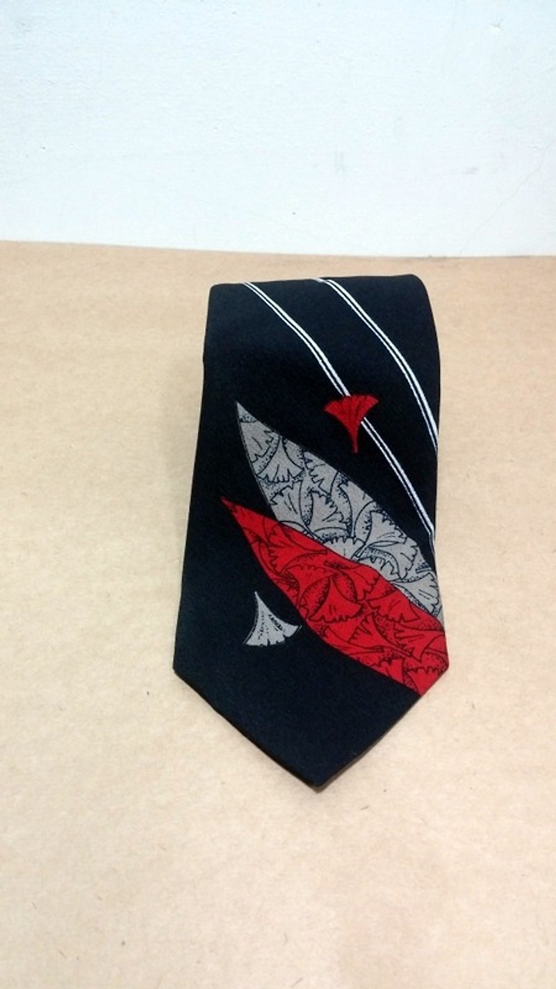 經典 復古 日式 和風 落葉 古著 領帶 - 領帶/領帶夾 - 其他材質 