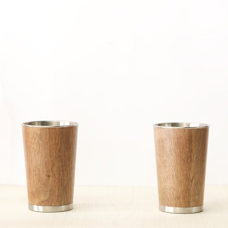 兩倆一起-汋飲杯 - 咖啡杯/馬克杯 - 木頭 咖啡色