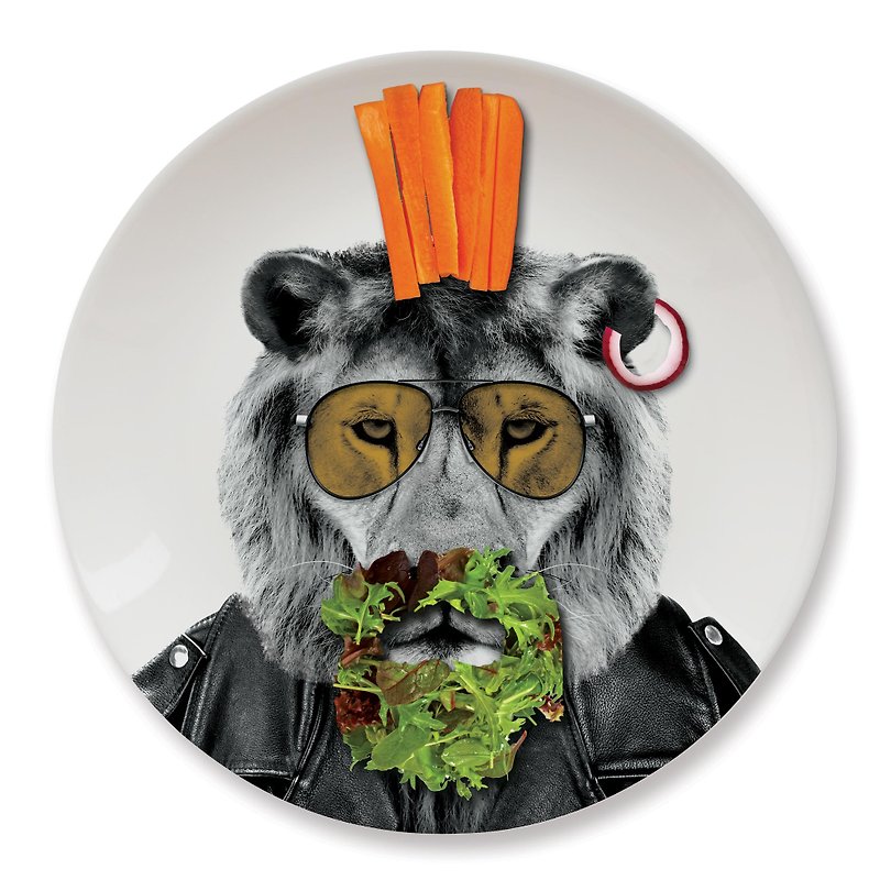 マスタード皿動物 - ライオン - 小皿 - 陶器 多色