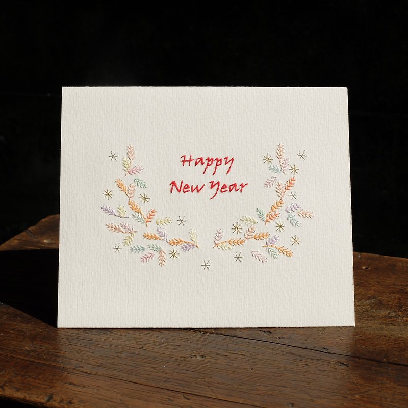 【Paper Embroidery Card】 New Year's card - การ์ด/โปสการ์ด - กระดาษ 