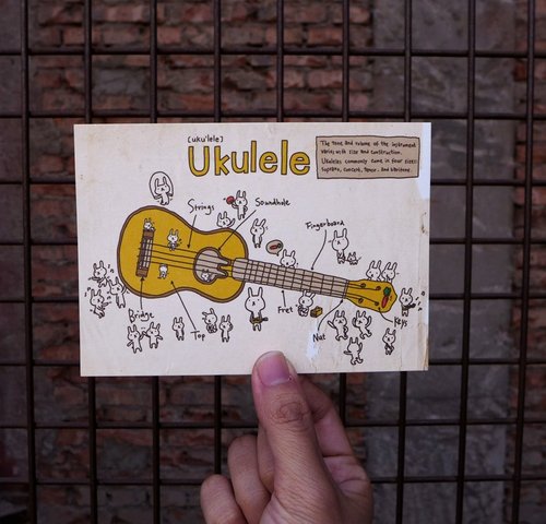 hahahana 設計明信片｜ukulele