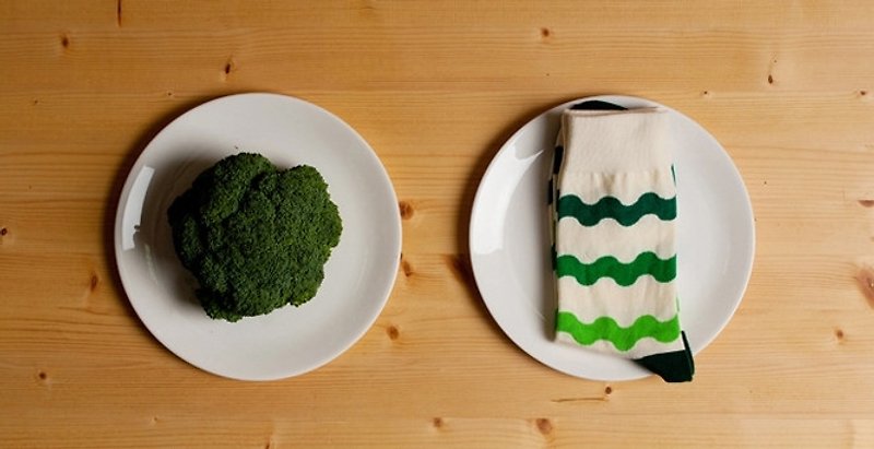 女孩寓所 :: 韓國襪子品牌DeliSocks - Vegetable系列:花椰菜 - 襪子 - 其他材質 綠色