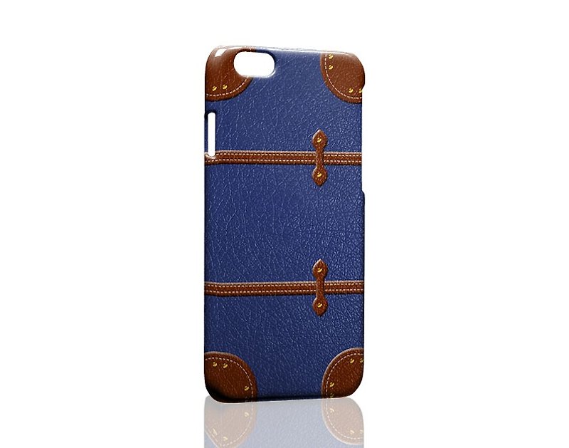 ダークブルーのスーツケースは、iPhone 5注4注5 5S 6 6S 6 + 7 7プラスASUS HTC M9ソニーLG G4 G5はV10の電話シェル携帯電話のセット電話シェルphonecaseをサムスンS5 S6 S7を命じました - スマホケース - プラスチック ブルー