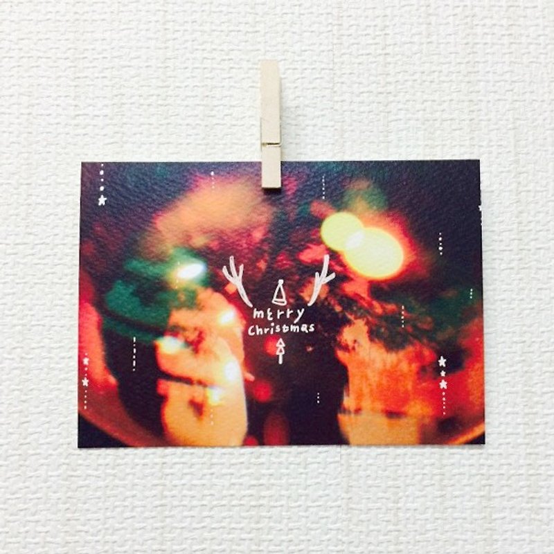 MERRY CHRISTMAS / Magai's postcard - การ์ด/โปสการ์ด - กระดาษ สีดำ