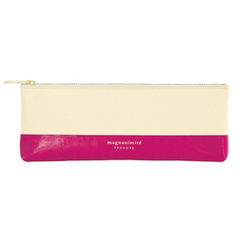 日本【LABCLIP】Prendre 系列 Pen case 筆袋(拉鍊) 粉紅色 - 筆盒/筆袋 - 塑膠 粉紅色