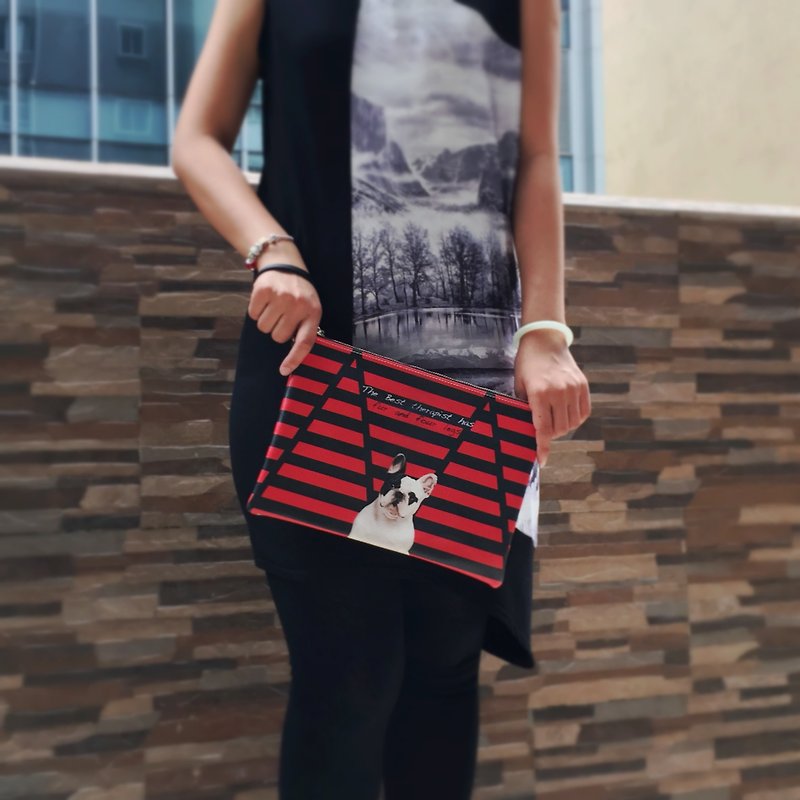 Trendy Dog Clutch handbag by Shuki Design - Clutch Bags - Waterproof Material 