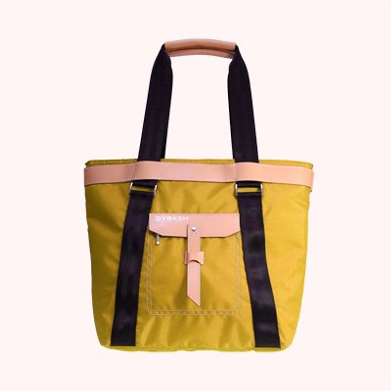 DYDASH x Tote&Backpack(Mustard) - Backpacks - Genuine Leather Yellow