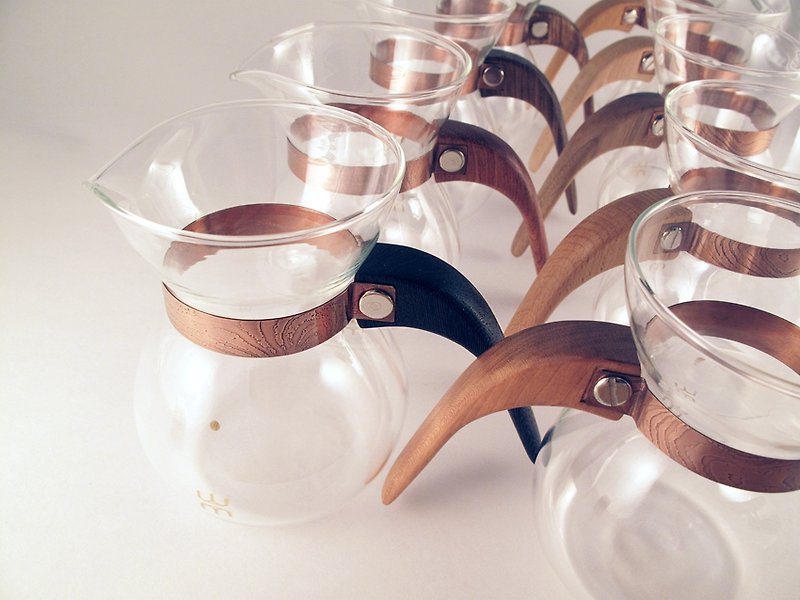 露 La Rosee 木質手感咖啡壺/第二代/簡約款/鐵刀木/需預購 - 咖啡壺/咖啡器具 - 木頭 黑色