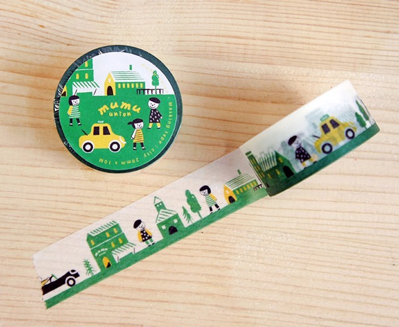 mumu paper tape - City section - มาสกิ้งเทป - กระดาษ หลากหลายสี