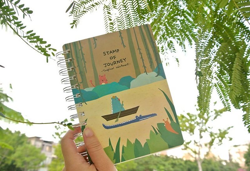 Di Mengqi Stamp of Journey Adventure Collection Chapter v.2-Tropical Rainforest - สมุดบันทึก/สมุดปฏิทิน - กระดาษ หลากหลายสี