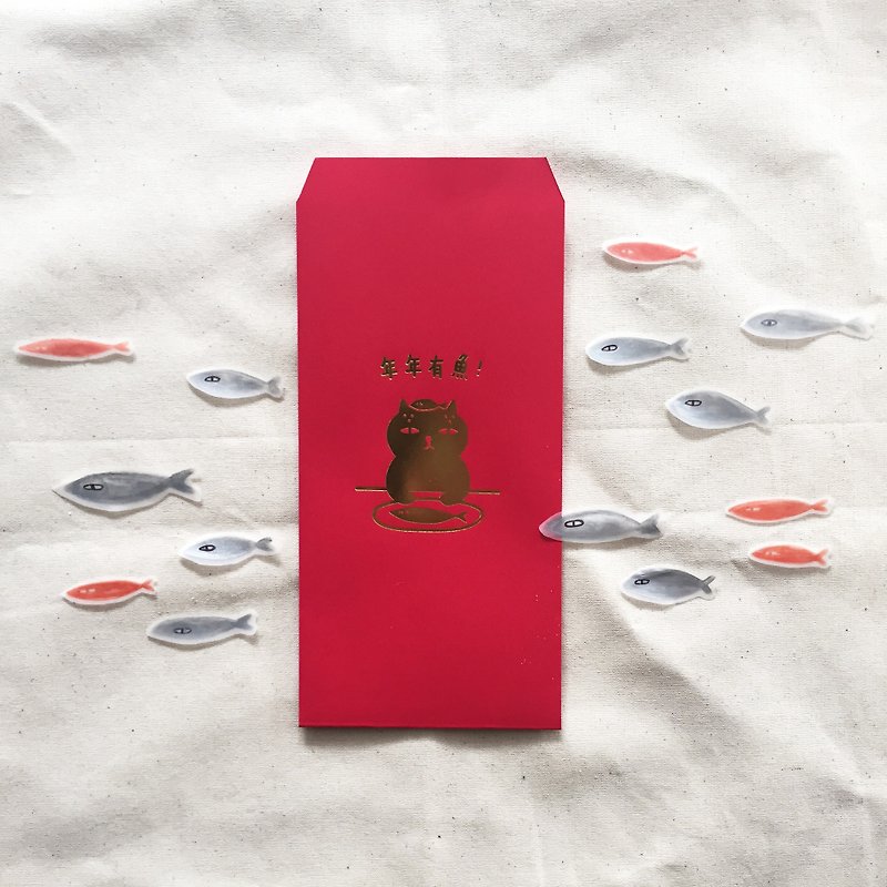 ↀᆺↀ✦ Badkitty Red Envelope - 2016 More and More Fishes for Every Year!  (includes 10 pcs) - Chinese New Year - Paper Red