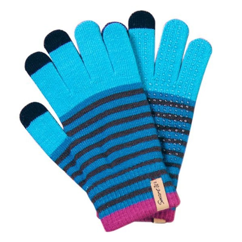 Touch gloves-horizontal strips - Other - Other Materials Blue