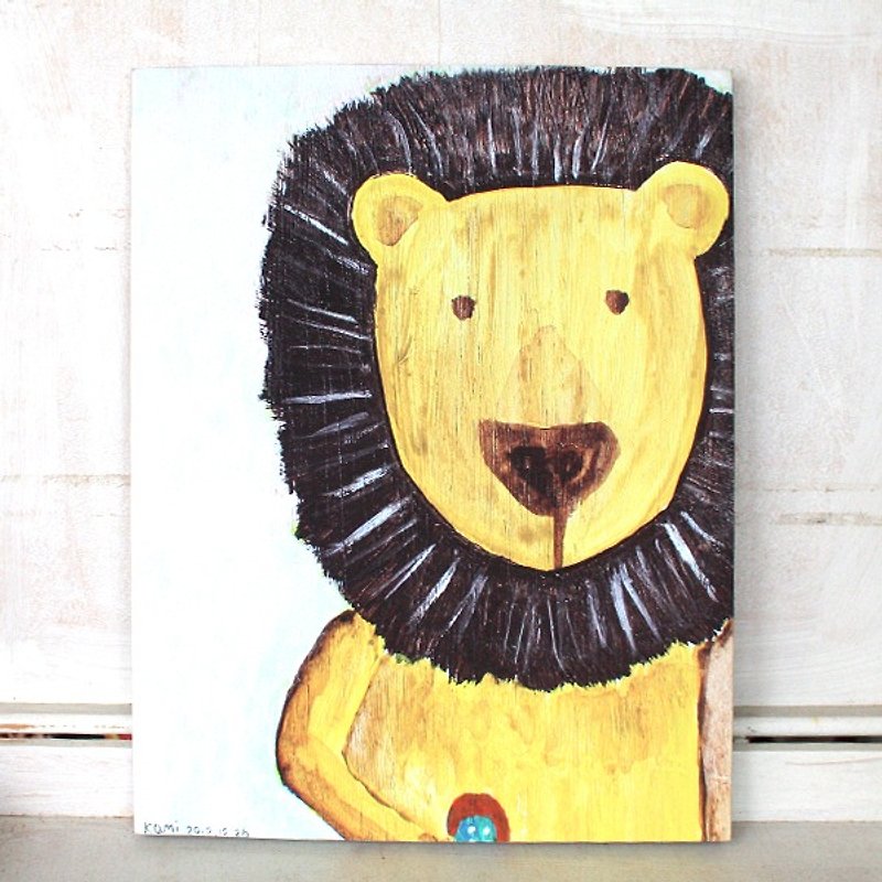 Unframed reproduction painting∣ Big Lion - Posters - Other Materials Multicolor