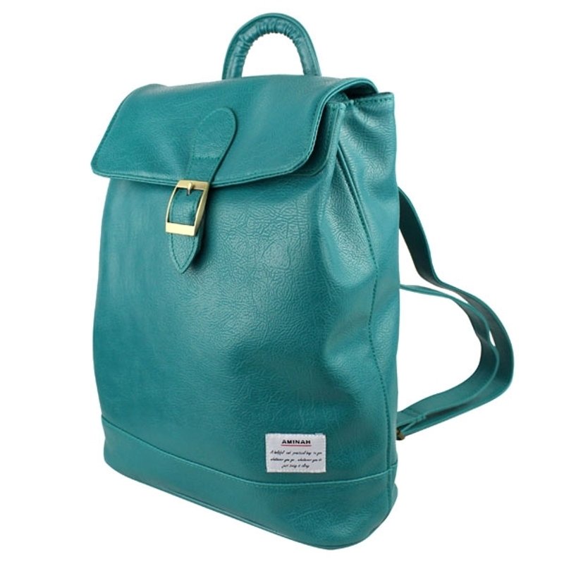 After the dark fairy tale AMINAH- small backpack [am-0223] - Backpacks - Genuine Leather Green