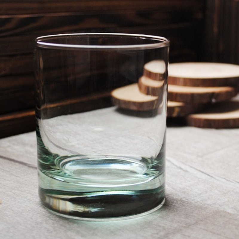 250cc【MSA和平綠 威士忌杯玻璃雕】義大利 Bormioli Rococo刻字威士忌杯 - 酒杯/酒器 - 玻璃 綠色