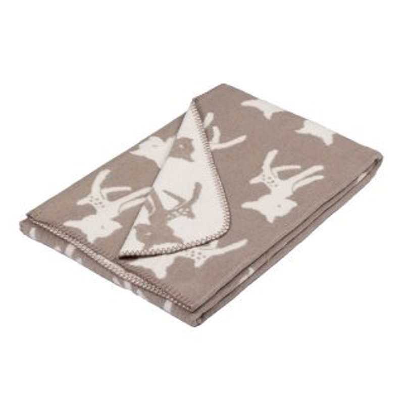 Fabulous Goose ultra-soft bristles Blanket Fairy Tales series - Bambi (White) - Bedding - Other Materials Khaki