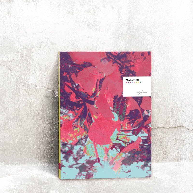 RIP YOUR BOOK-Pattern_08 Notebook - สมุดบันทึก/สมุดปฏิทิน - กระดาษ สีแดง