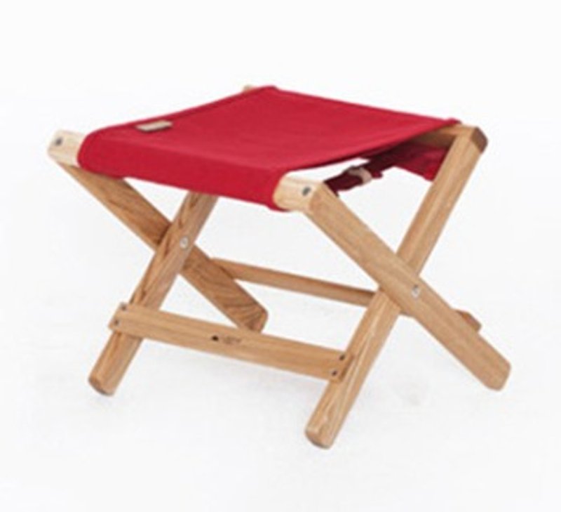 A.NATIVEアウトドアキャンプピクニック木製折りたたみスツール/椅子/赤 - 椅子・ソファー - 木製 レッド