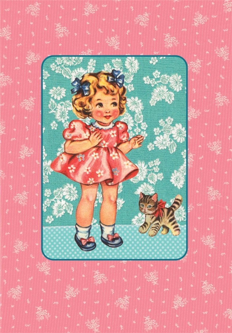 suss- Belgium Striped retro little girl super cute notebook - Stock Free transport - สมุดบันทึก/สมุดปฏิทิน - กระดาษ สึชมพู