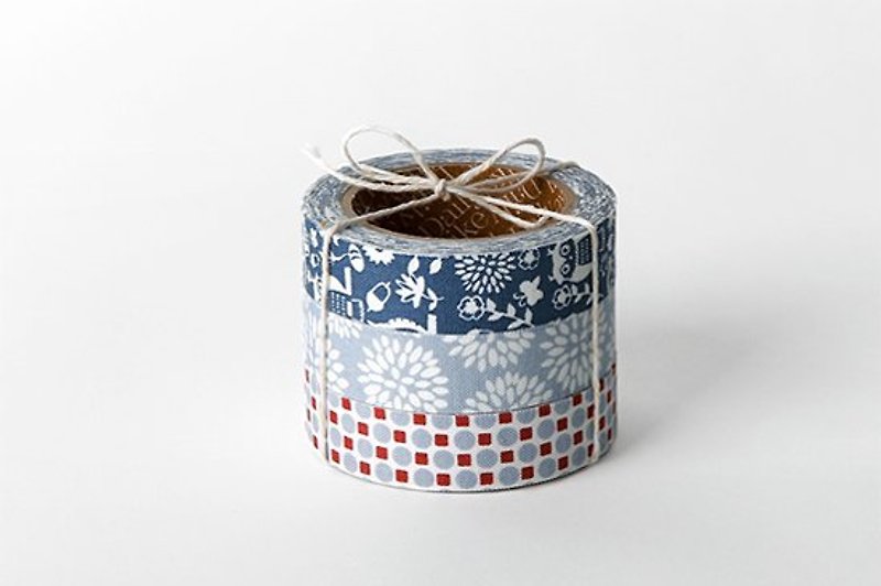 Nordic Dailylike fabric tape cloth tape (c into) 34-Owl, E2D54104 - Washi Tape - Other Materials Blue