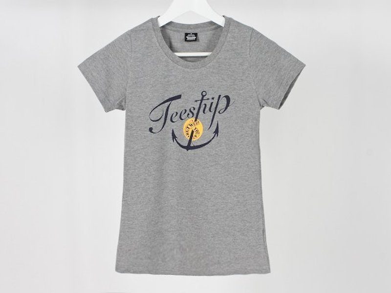 Teeship Anchor Girls - Women's T-Shirts - Cotton & Hemp Gray