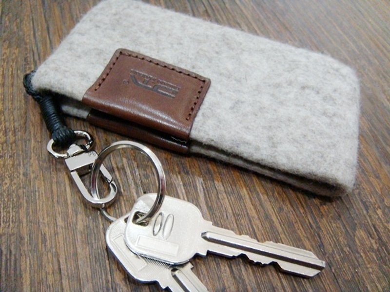 鑰匙包 - 其他 - 羊毛 灰色