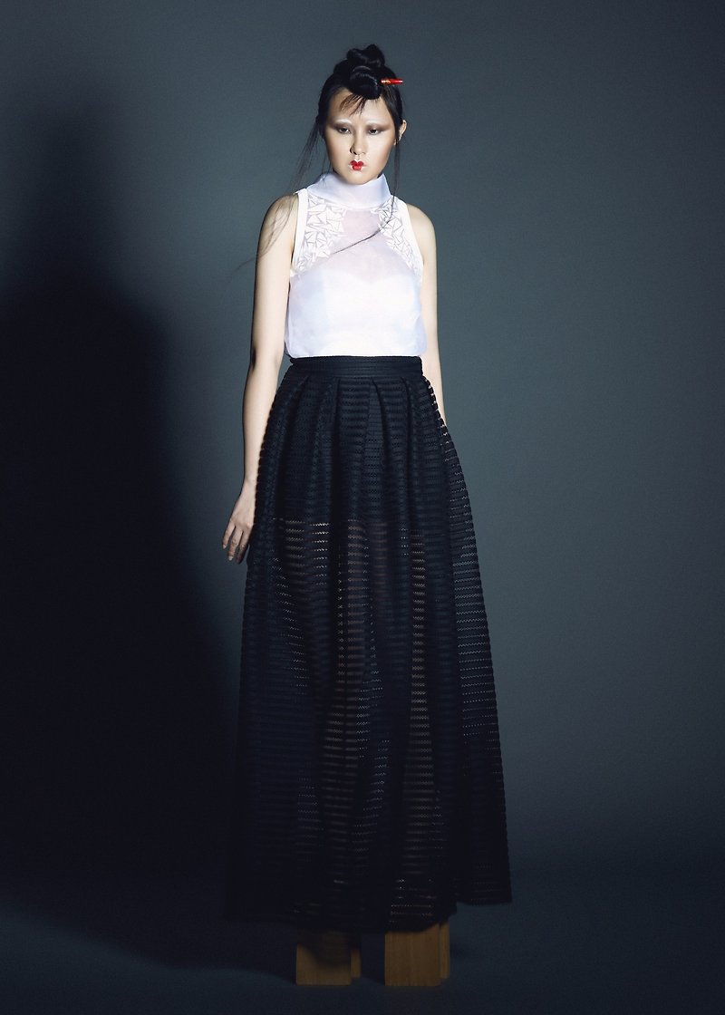 Sole laborator ~ 2015 perspective dress - Skirts - Other Materials Black